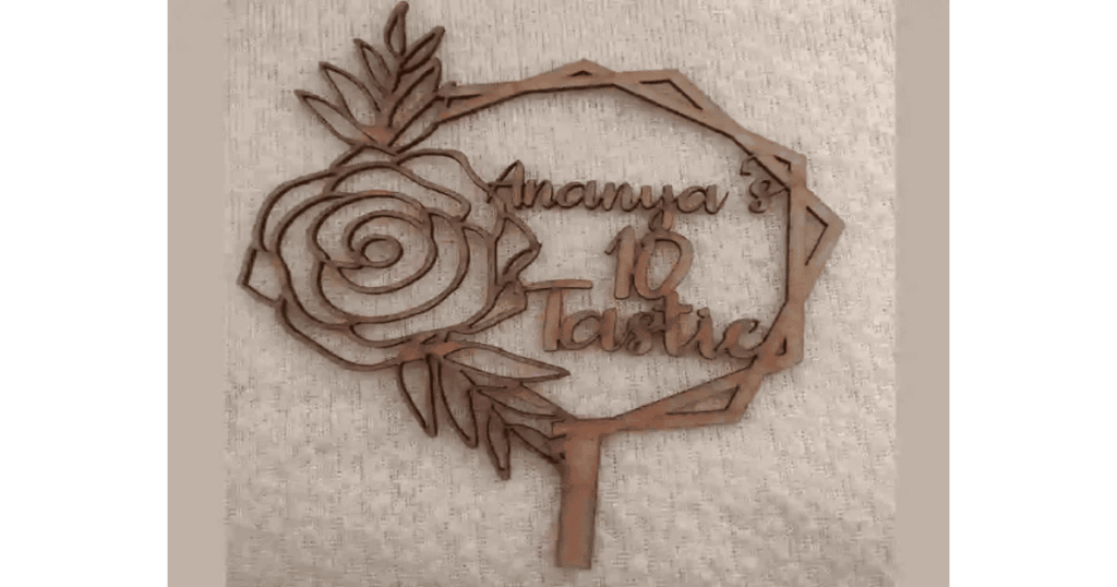 Personalized Cake Topper Floral Pattern for Unique Personalized Gift Ideas