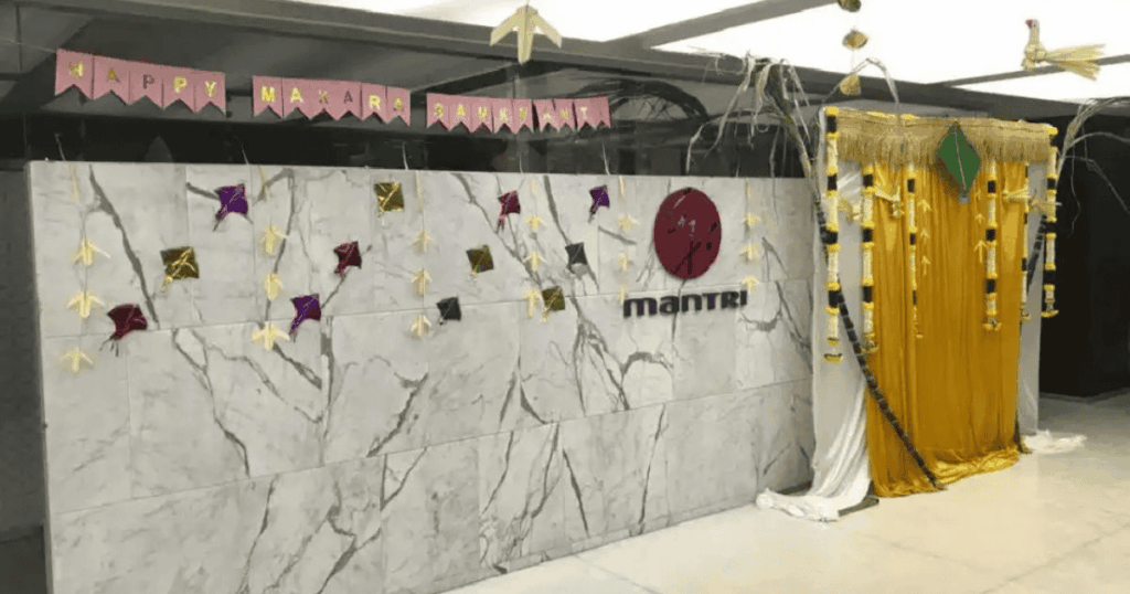 Custom Pongal Backdrops for Office Spaces