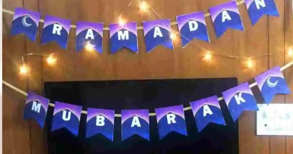 Gold Glitter Eid Mubarak Banner