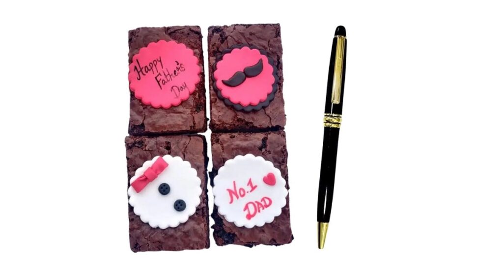 Fathers Day Brownies and Pen Combo