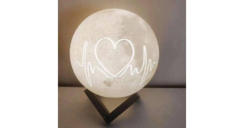 Personalized Moon Lamp, custom valentines day gifts