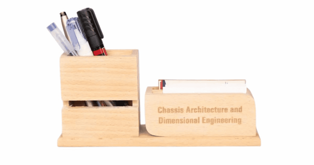 Wooden Desktop Holder-Pen and Card Holder Personalized Doctors Day gift ideas