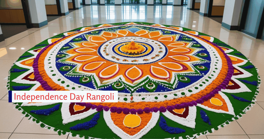 Independence Day Rangoli Decoration For Office Decoration Ideas for Independence Day