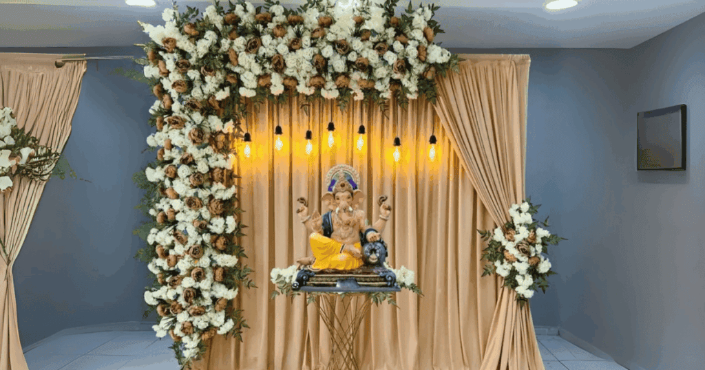 How do personalized ganesh chaturthi decoration packages work for corporate setups