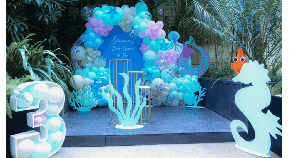 Best Under the Sea Birthday Decor Setup Design a Beautiful Main Decor Area