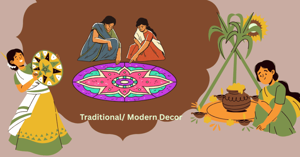 Simple modern Pongal decor ideas that look elegant