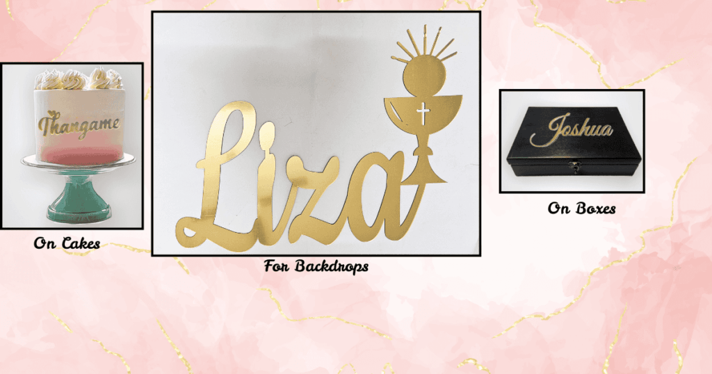 Benefits of Using Acrylic Name Cutouts